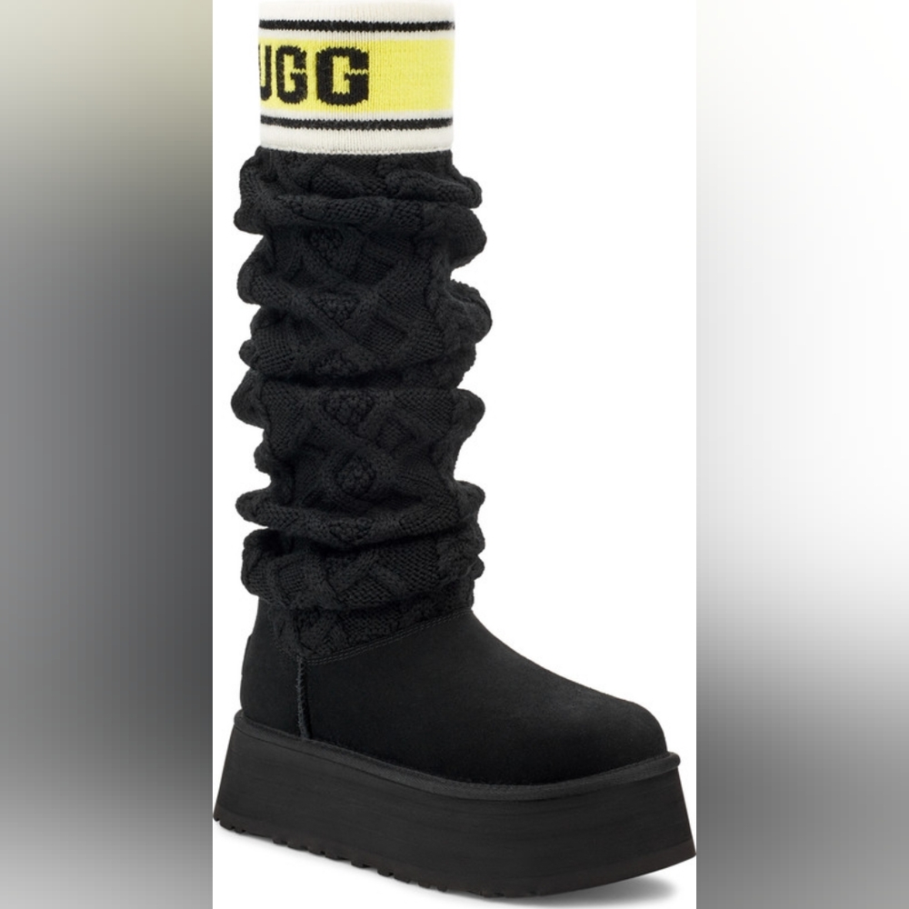 Ugg Classic Sweater Letter Tall Boots Sz 7